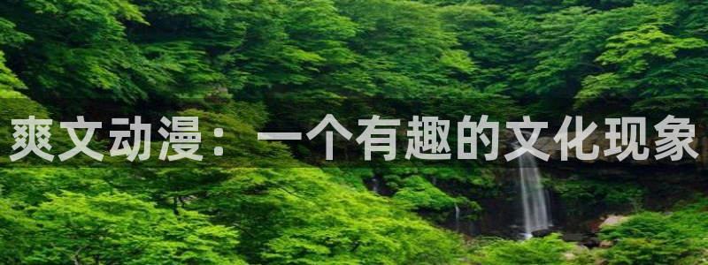 可以看里番漫画的app：爽文动漫：一个有趣的文化现象